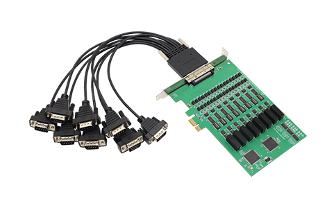 工業PCI-E轉多口串口通信卡_UT-7318 PCI-E轉8口RS232/485/422隔離型串口卡