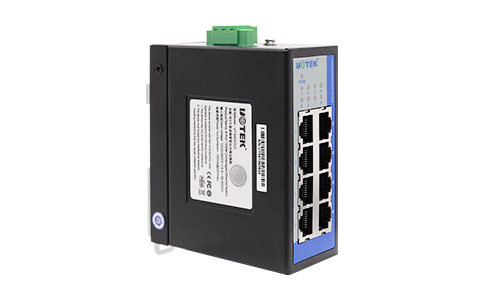 工業級導軌式以太網交換機_UT-6408GCA 8口千兆非網管型以太網交換機
