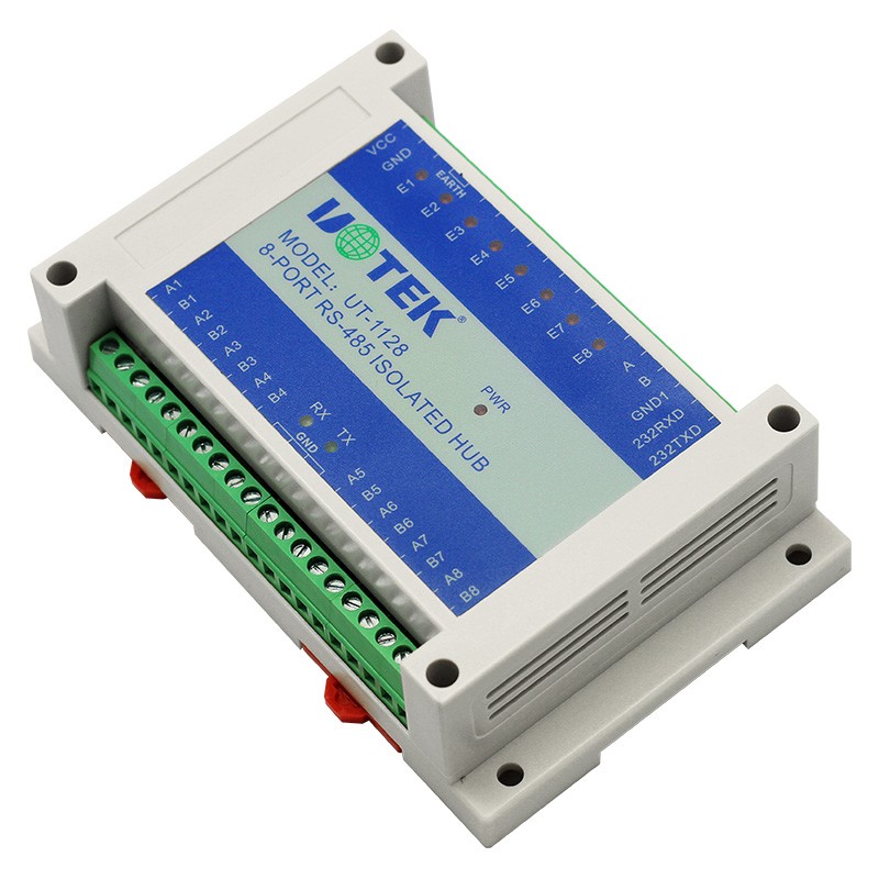 工業級RS-485導軌式集線器